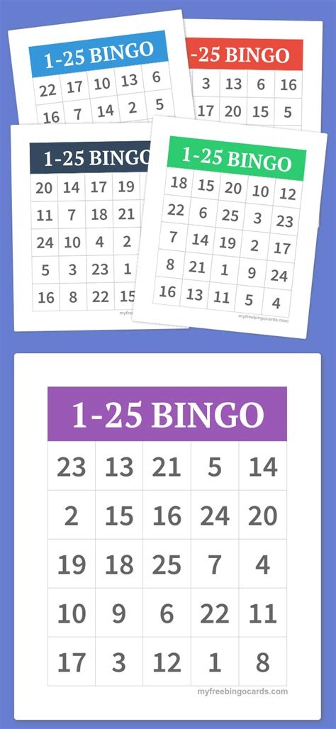 printable bingo cards   sheet printable bingo cards