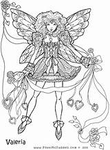 Coloring Pages Fairy Valeria Valentine Mystical Fairies Adult Color Sheets Print Book Mythical Printable Tales Amy Brown Disney Pdf Choose sketch template