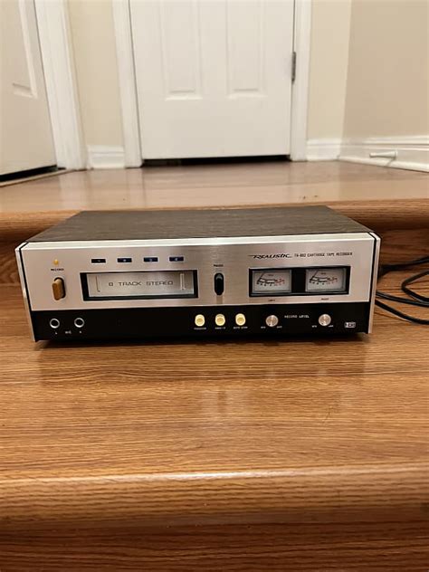 Realistic Tr 882 8 Track Recorder 1970s Wood Reverb