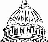 Presidents Dome Coloring Pinclipart sketch template
