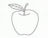 Apples Crafts Apel Coloringhome Arina sketch template