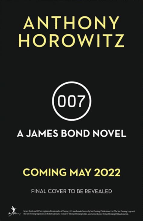 Anthony Horowitz Un Troisième Roman Consacré à 007 En Préparation