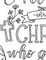 Philippians Verses Bookcase Thankful sketch template