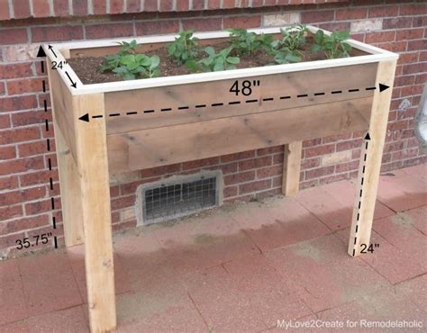 Remodelaholic Build An Elevated Planter Box And Save Your Back