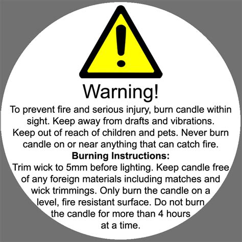 candle warning labels pack   livemoor