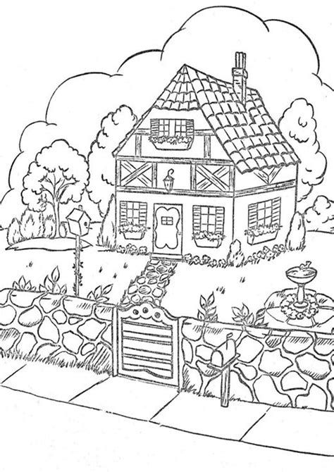 easy  print house coloring pages coloring pages coloring