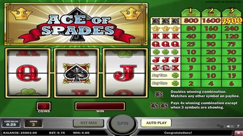 ace  spades slot machine  playn  game preview  slotozilla