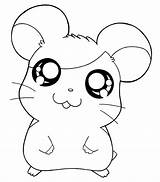 Hamster Hamtaro Hamsters Cute Ausmalen Clipart Ausmalbilder Chinchilla Malvorlagen sketch template