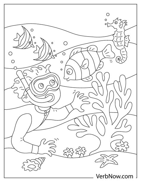 ocean coloring pages book   printable  verbnow