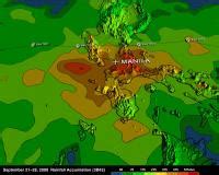nasa   map shows flooding rains  typhoon eurekalert