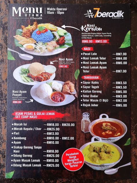 restoran beradik restaurant menu review delicious malay cuisine  senai airport johor tony