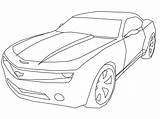 Camaro Coloring Pages Chevy Drawing Chevrolet Outline Camaros Car Easy Clipart Printable Sketch Print Drawings Bow Tie David Cool Transparent sketch template