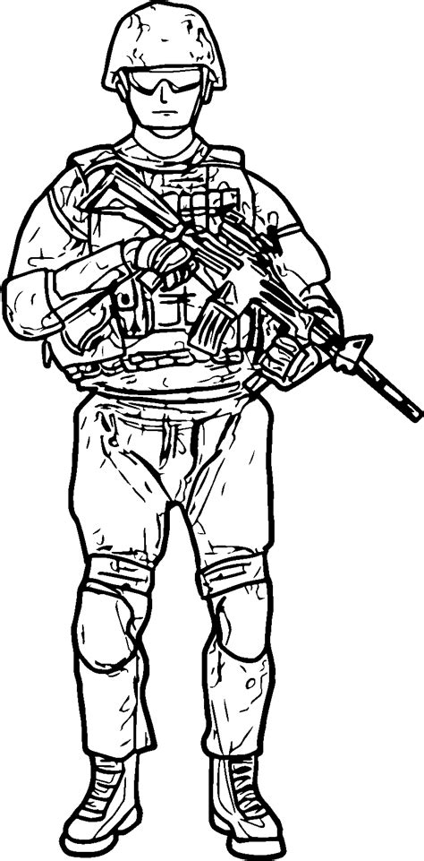 awesome  soldier coloring page elias
