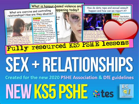 ks5 pshe relationships and sex teaching resources