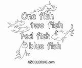 Fish Coloring Two Red Blue Pages Popular Coloringhome Search sketch template