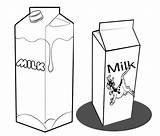 Milk Coloring Pages Box Healthy sketch template