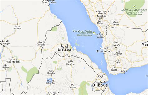 ﻿mapa De Eritrea﻿ Donde Está Queda País Encuentra