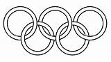 Olympic Rings Coloring Olympics Colour Color Pages Flag Ring Colouring Clipart Olympische Games Colors Craft Logo Printable Clip Spelen Print sketch template