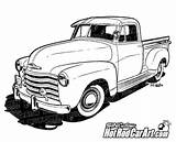 Pickup Trucks Cars 1970 C10 Gmc 1952 Carros Coloriage Clipground Rod sketch template