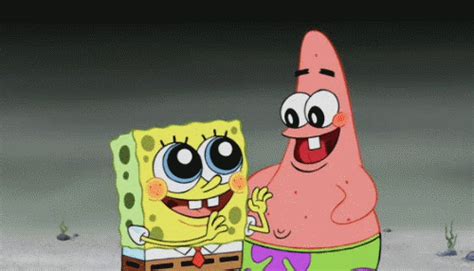 spongebob happy s find and share on giphy