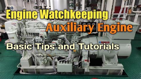 auxiliary engine familiarisation remote  manual control parts function   works