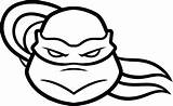 Ninja Turtle Turtles Coloring Face Pages Teenage Mutant Outline Drawing Easy Clipart Tmnt Head Clip Drawings Printable Silhouette Kids Clipartbest sketch template