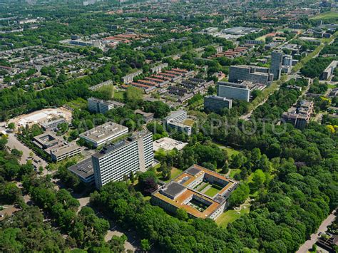 aerial view tilburg university  university  tilburg   faculties    students