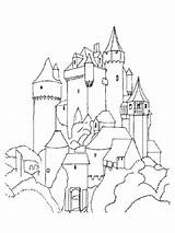 Castle Coloring Castles Pages Medieval Knights Drawing Colouring Printable Fantasy Kids King Book Adults Color Print Kings Queens Children Teens sketch template