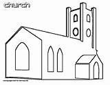 Church Coloring Pages Print Coloringtop sketch template