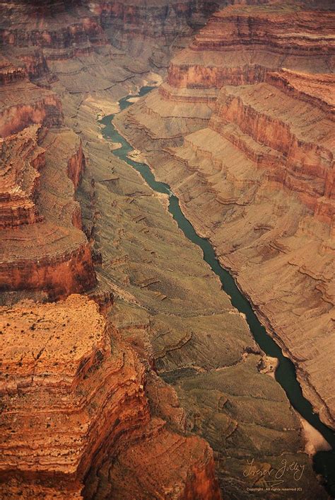 grand canyon and the colorado river great shot perfect