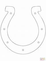 Horseshoe Coloring Cowboy Horse Pages Crafts Getcolorings Printable Color Big Choose Board sketch template
