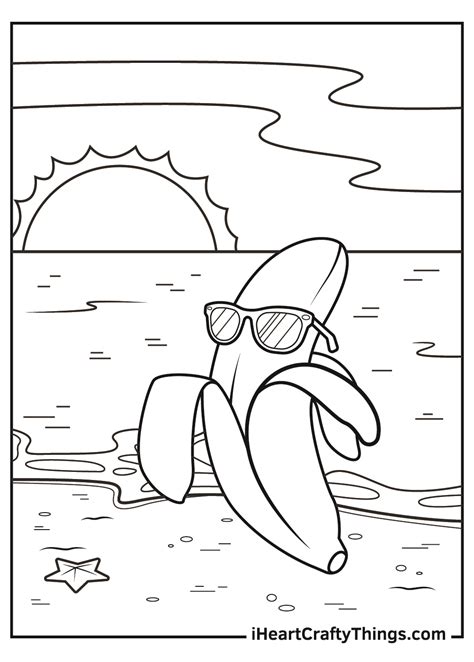 bananas coloring pages updated