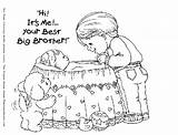 Baby Coloring Brother Welcome Popular sketch template