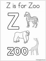 Letter Coloring Pages Zoo Color Education Printable Kids Coloringonly Words Print Coloringpagesonly sketch template