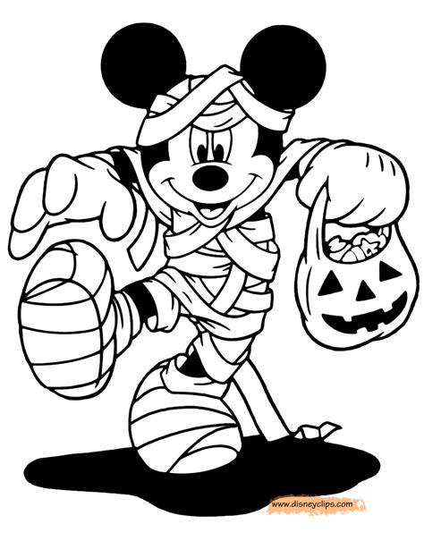 halloween mickey mouse coloring pages   halloween