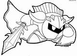 Kirby Coloring Pages Knight Meta Dark Colouring Print Printable Drawing Pokemon Fox Lineart Color Az Sheets Deviantart Character Colorings Getdrawings sketch template