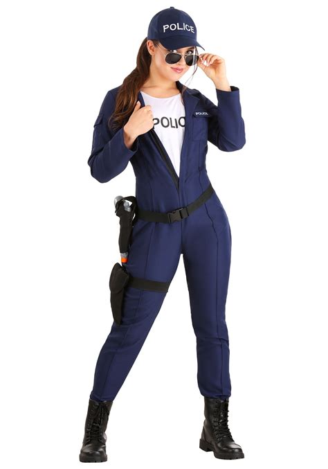 women s tactical cop jumpsuit costume
