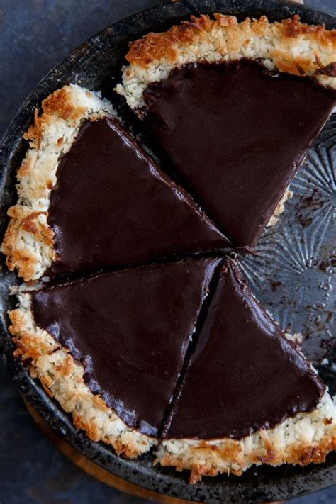 Easy Chocolate Pie With Coconut Crust Dessert For Two