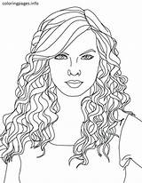 Taylor Coloring Pages Swift Getcolorings Color Printable sketch template