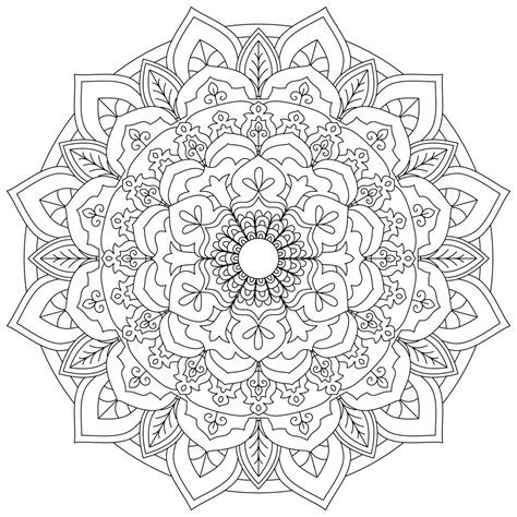 mandala colouring printable