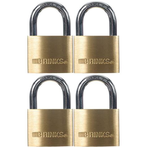 brinks     mm solid brass keyed lock  pack