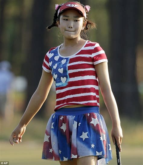 lucy li suitably shows off stars and stripes as 11 year old makes history at us women s open