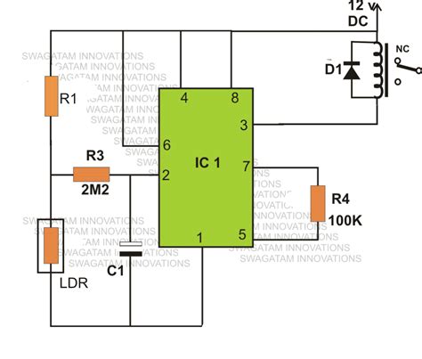 pcb layout night switch schematic diagram pcb layout  night switch pcb circuits