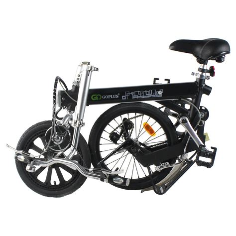 goplus  lightweight folding electric bicycle gearscoot