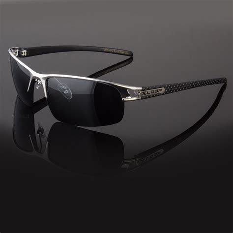 sunny shades metal men polarized sunglasses sport wrap around driving