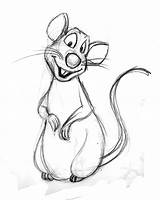 Remy Pixar Draw Sketch Drawings Disney Visit Scribble Scraps sketch template