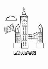 London Coloring sketch template