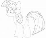 Twilight Sparkle Coloring Pony Little Random sketch template