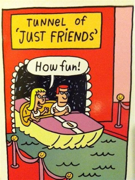 tunnel just friends cartoon ~ funny joke pictures