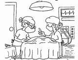 Operatiekamer Operatie Ziekenhuis Dokter Gedaan Soms Moet sketch template